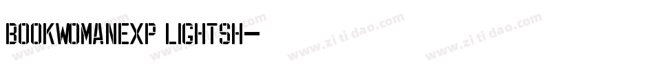 BookwomanExp LightSH字体转换